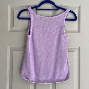 Lavender Vintage knit tank top